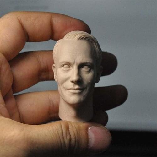 1/6 Scale WWII Series Military Communication Operator Male Unpainted Head Model Sculpt for 12''Body DIY