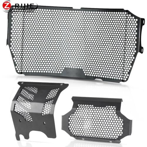 Motorcycle Accessories For Ducati Hypermotard 950 RVE Radiator Guard And Oil Cooler Guard And Engine Guard Protector 2020-2021