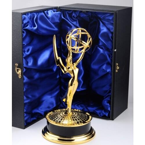 Big size 39 CM Metal Emmy Trophy Factory Directly Sales Emmy trophy Award of Merit Christmas gift