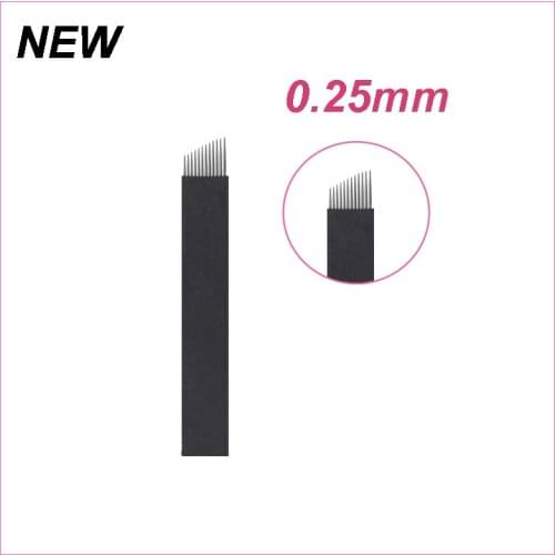 New Microblading Needles 12 Pins for Eyebrow Tattoo Needle 12 Flex Lamina Agulhas Tebori Blade Manual Pen for Pernement Makeup