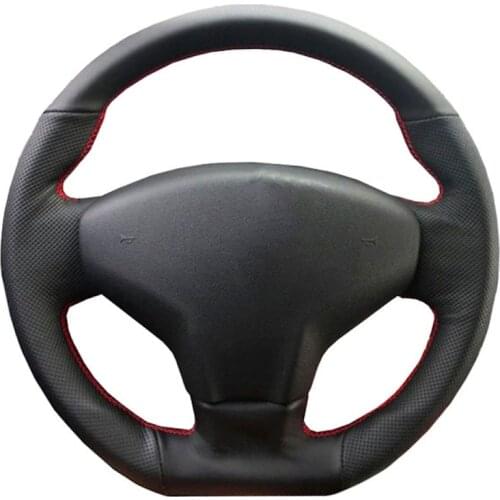 Car Steering Wheel Braid For Citroen Elysee C-Elysee 2014 New Elysee Peugeot 301 2013-2016/custom Steering Cover