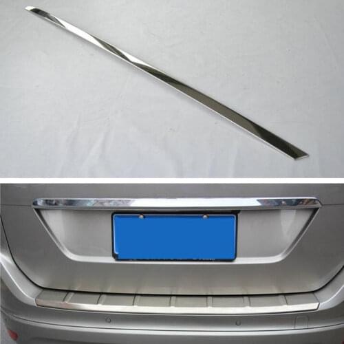 Fit For VOLVO XC60 2009-2013 Stainless Steel Car Trunk Trim Tail Rear Door Lid Decoration Cover Styling Sticker Exterior Parts