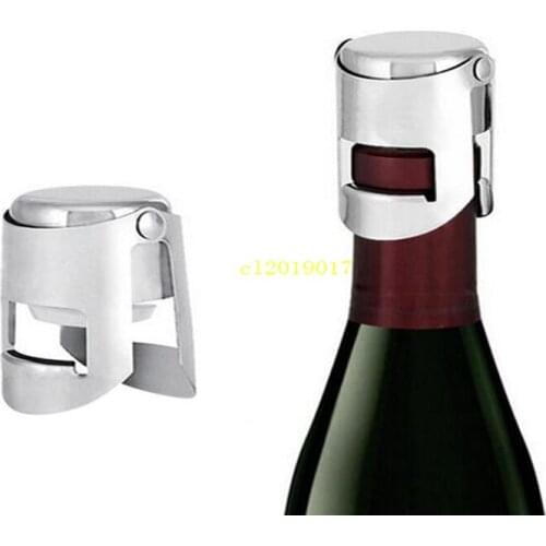 Portable Stainless Steel Wine stopper Vacuum Sealed Wine Champagne Bottle Stopper Cap
