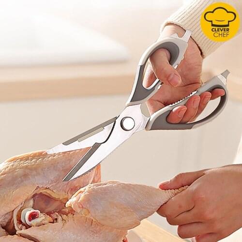 Removable Kitchen Knives Scissors for Metal Stainless Steel Slicer Multifunctional Chicken Bone Scissors Tools