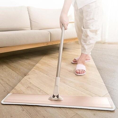 Tensible Floor Mop Sponge Mop Twist The Water Mop with 2 Head Microfibre Nozzle Flat Rotated Self Squeezing without Hand Washing