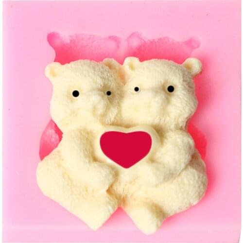 Bear Shape Silicone Cake Mold Soap Mold Fondant Cake Molds DIY Craft Soap Pastry Chocolate Mold Cake Decorating Tools Cake Tools