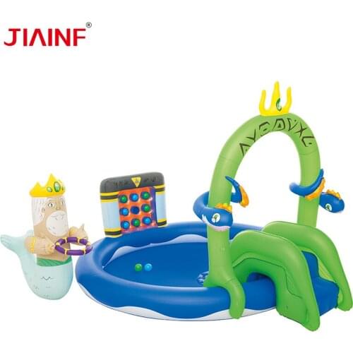 Fairy Tale World ChildrenS Inflatable Pools With Slide Removable Paddling Pool The King Water Garden Slide Fun Lawn Games