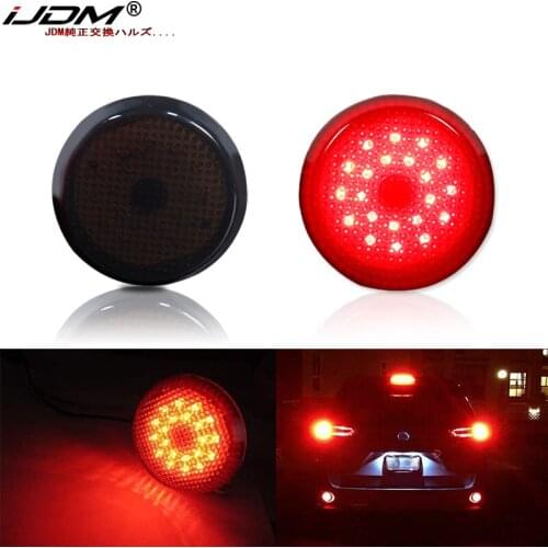 IJDM LED Bumper Reflector Lights Compatible With For Scion xB iQ For Toyota Sienna Corolla, Function as Tail & Brake Lamps