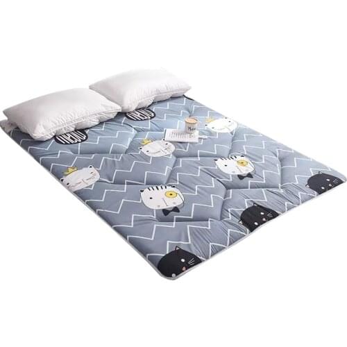 Students comfortable Soft Fold Tatami Mattress children cute cartoon Thick Warm Topper Tatami Mattress twin queen king size