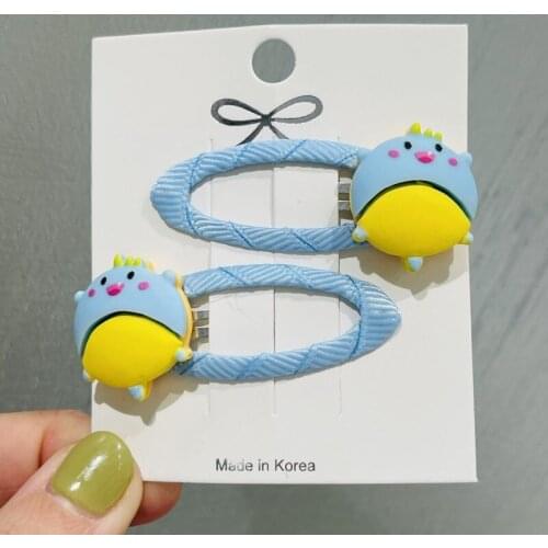 2Pcs/Set Girls Cute Animal Frog Monkey Hair Clips Kids Lovely Hairpins Headband Barrettes Kids Fashion Hair Accessories Gift