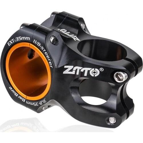 ZTTO Lightweight Flexible 0 Degree 31.8x35MM 2-in-1 Aluminum Alloy Bicycle Handlebar Stem for Most MTB Fixed Gear Cycling Stem