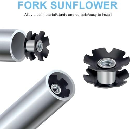 1/3/5pcs Cycling Star Nut Steerer Tube Flangled Nut MTB Road Bike Headset Flower Nut for 28.6mm Front Fort Bike Part Accessories