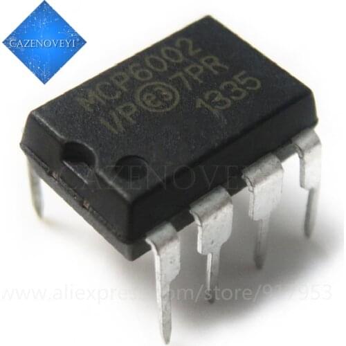 10pcs/lot MCP6002-I/P MCP6002 DIP-8 new original quality assurance In Stock