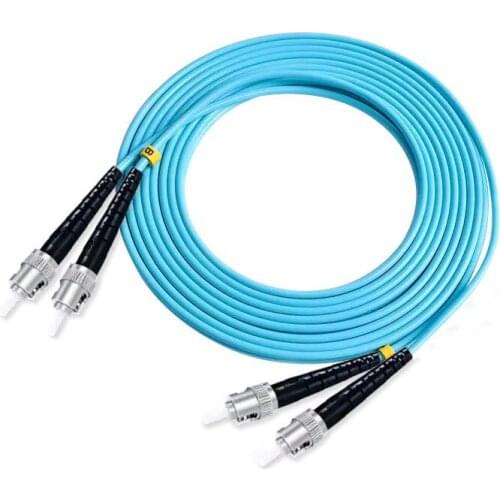 10PCS OM3 ST/UPC-ST/UPC Multi-Mode Fiber Cable Multimode Duplex Fiber Optical Jumper Patch Cord 1M 3M 5M 10M 25m