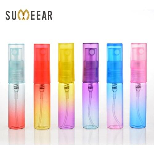 120 pcs/Lot4ML Colorful Glass Mini Portable Perfume Bottle perfume atomizer empty glass perfume bottles For Travel