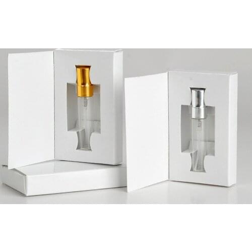 5ML 10ML Glass Bottle Perfume Atomizer Parfum Spray Bottle with Packing Box Cosmetic Sample Vial Refillable Bottles F20172469