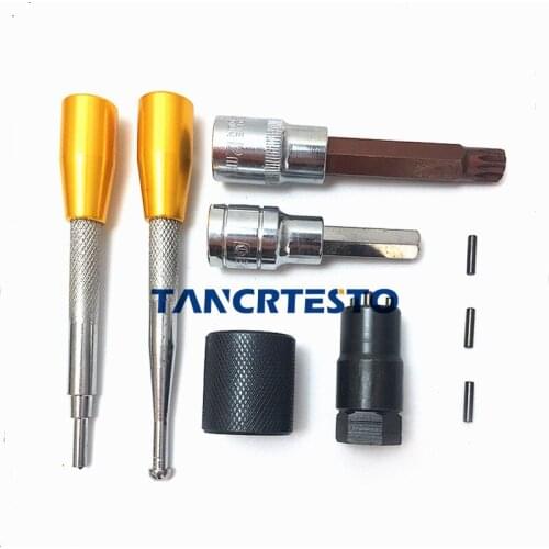 6PCS Diesel Common Rail Injector Nozzle Disassemble Tool Kits For BOSCH DENSO, Common Rail Injector Repair Tool