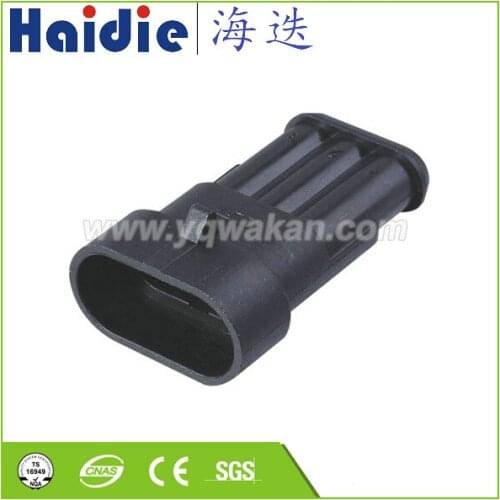 Free shipping 5sets 3pin Auto Electri waterproof wireharness harness connector 282105-1