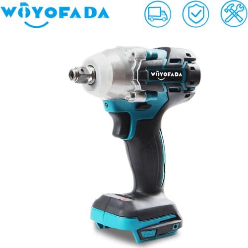 Idealtool Brushless Cordless Electric Impact Wrench Rechargeable 1/2 inch Wrench Power Tools Compatible for Makita 18V Battery