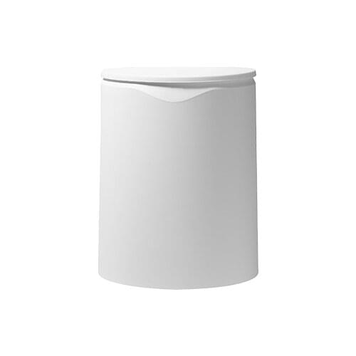 Household dustbin with cover living room toilet creative wastebasket press storage box