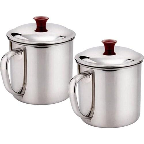 480ml Cups Stainless Steel Outdoor Travel Camping Hiking Drink Tea Beer Coffee Mug Office Portable Drinkware Water Cup Wholesale