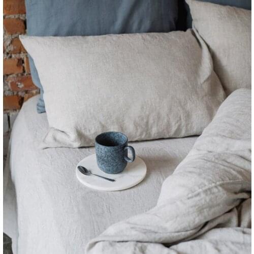 2pcs Nature France 100% Linen Pillowcase Solid Color Gray Pink Bed Throw Pillow Cover Home Decorative Pillow Case 48*74cm