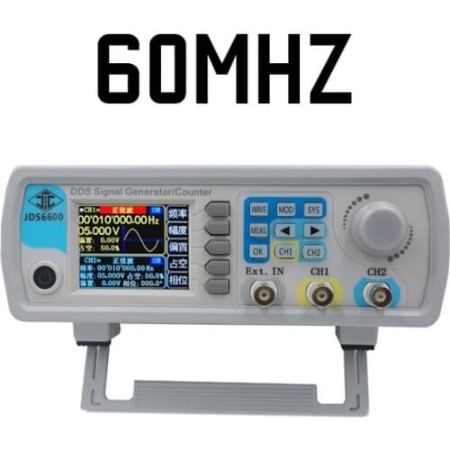 Digital Control JDS6600 MAX 60MHz Dual-channel DDS Function Signal Generator frequency meter Arbitrary sine Waveform