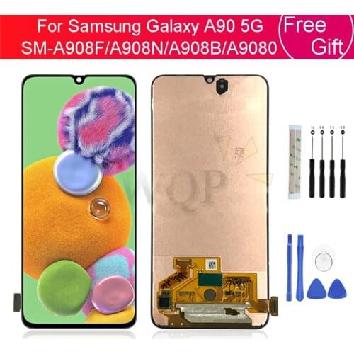 For Samsung Galaxy A90 5G LCD Display Touch Screen Digitizer Assembly SM-A908F SM-A908N SM-A908B SM-A9080 replacement 6.7"