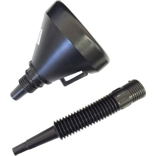 Filter funnel thickening tank and motorcycle gasoline filter funnel