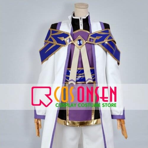 COSPLAYONSEN Wand of Fortune Est Rinaudo Cosplay Costume White Purple Color Any Size Custom Made