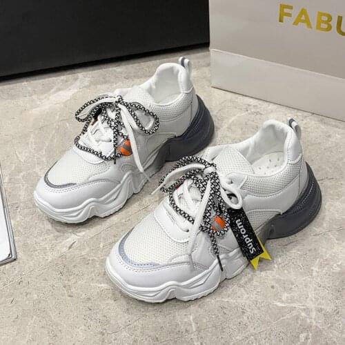 Women Fashion Shoes Color Casual Sport Sneakers Female Trend Casual Womens Vulcanize Shoes Comfortable Mesh Womens Shoes 36-42