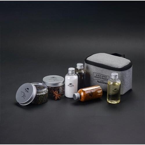 Outdoor Condiment Bottle Set Picnic Supplies Seasoning Bottle Seasoning Pot Seasoning Box Combination Portable Barbecue Sauce Bo