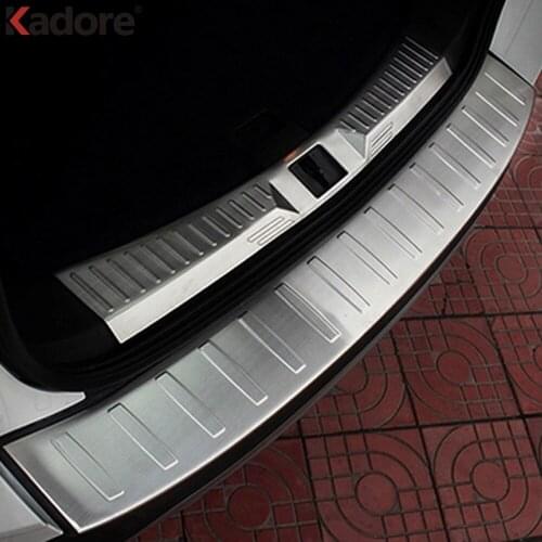 Rear Tunk Bumper Cover Trim For Ford Kuga 2013 2014 2015 Stainless Steel Tailgate Door Sill Plate Guard Car Styling Accessories