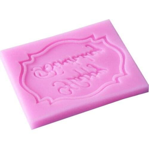 New DIY Chocolate Fondant Cake Decoration Tools Happy Birthday Alphabet Letter Form Silicone MoldCupcake mould Baking utensils