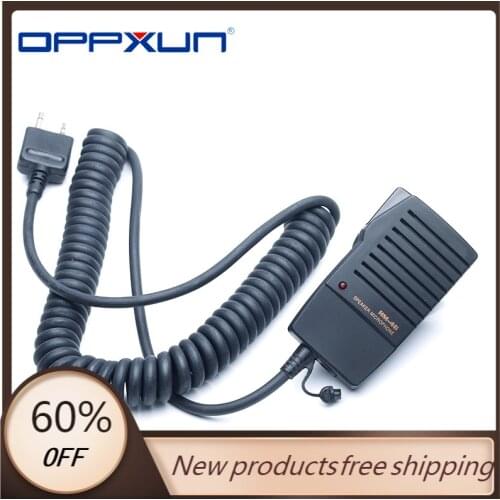 OPPXUN HM-46 Handheld Speaker Mic for ICOM IC-V8 V82 V85 IC-T2H T8A 2AT E90 W32A Two Way Radio