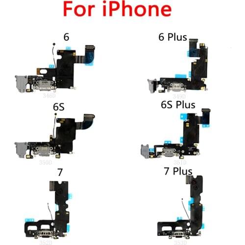 Original USB Charging Dock Charge Socket Port Jack Plug Connector Flex Cable For iPhone 6 6S 7 Plus 4.7 inch 5.5
