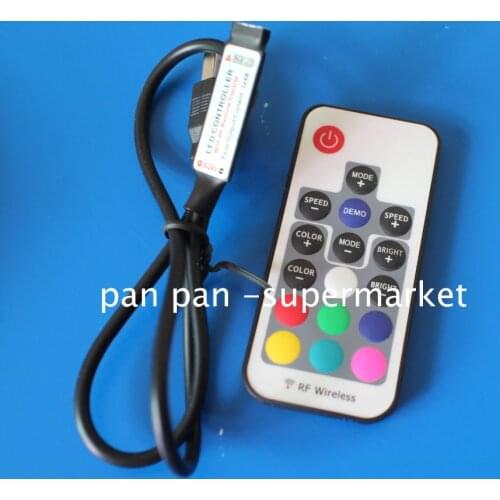 17 Key USB Remote Controller For 5V 5050 RGB LED Strip Light TV Back