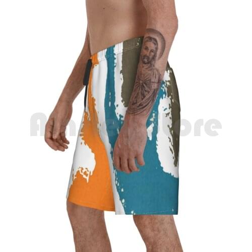Screamadelica Beach Shorts Men Beach Pants Swim Trunks Primal Scream Stone Roses Music Band
