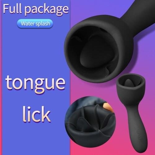 Sex Toys Tongue Vibrator For Men Women Time Delay Glans Trainer Oral Tongue Vibrators G Spot Stimulator Sex Products Shop