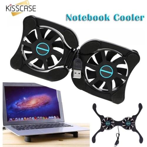 Foldable Gaming USB Laptop Cooling Pad Double Fans Mini Octopus Notebook Cooler Cooling Pad For 7-15 inch Notebook Laptop Stand