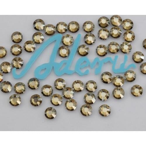 Aderu jonquil satin 814 super shiny lead free crystal hot fix rhinestone for nail art ornament garment shoe phone decoration