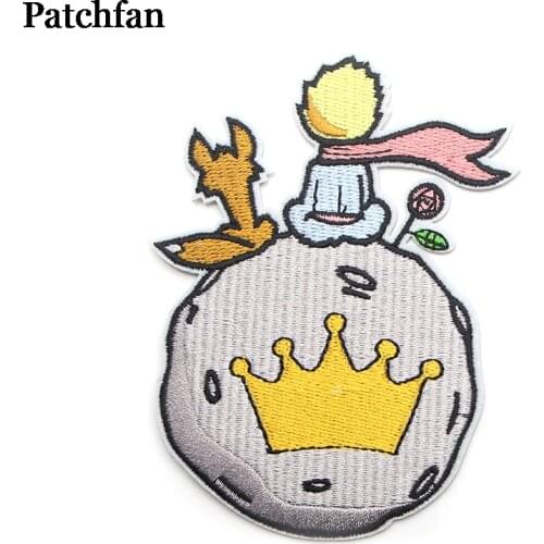 Patchfan Little prince Embroidered Iron On Patches Badges Patchwork Sewing Applique pour Jacket Jeans Backpack stickers A1990