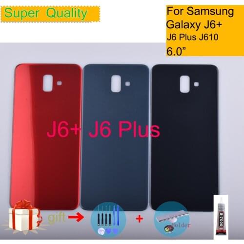 For Samsung Galaxy J6+ J6 Plus 2018 J610 Housing Back Cover Case Rear Battery Door Chassis SM-J610G/DS Housing Replacement
