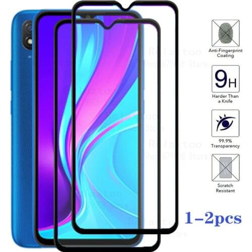 1-2pcs Protective Glass Redmi 9C NFC Glass For Xiaomi Redmi 9C Screen Protector xiomi Redme 9 C Tempered Glass Safty Phone Film