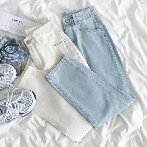 Pencil 2021 Denim Pants Women Denim Trousers Jeans Stretch Elastic High Waist Plus Size Streetwear Vintage Autumn Spring Korean