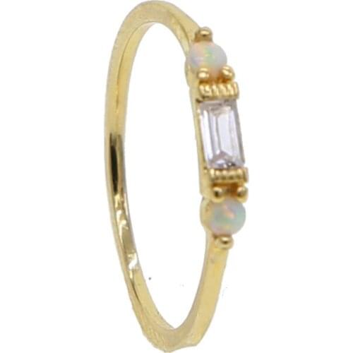 2021 Hot Sale Fashion Gold Color Cz Rings For Women Girls Engagement Ring Bijoux Jewelry Fine Jewelry Wedding Rings