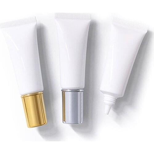 10ml 50pcs/lot Travel Soft Tube Empty Makeup Tools Accessories Refillable Squeeze Tube Lotion Sub-bottling Glossy Containers