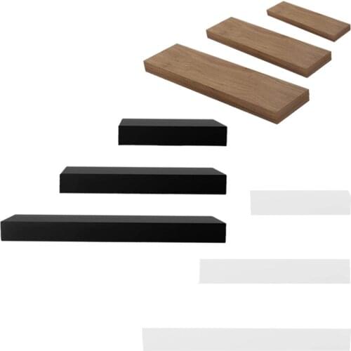 3PCS Floating Shelf Assorted Size Hanging Wall Shelves Decoration — Perfect Trophy Display, Photo Frames