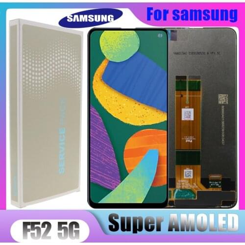 5 PCS Original New 6.6'' F52 5G LCD For Samsung Galaxy F52 5G E5260 LCD Display Touch Screen Digitizer Assembly Replacement