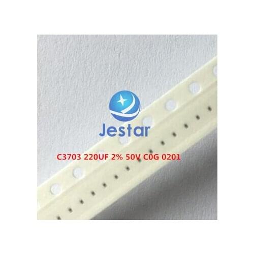 50pcs for iPhone 7 7plus C3703 220PF 2% 50V C0G 0201